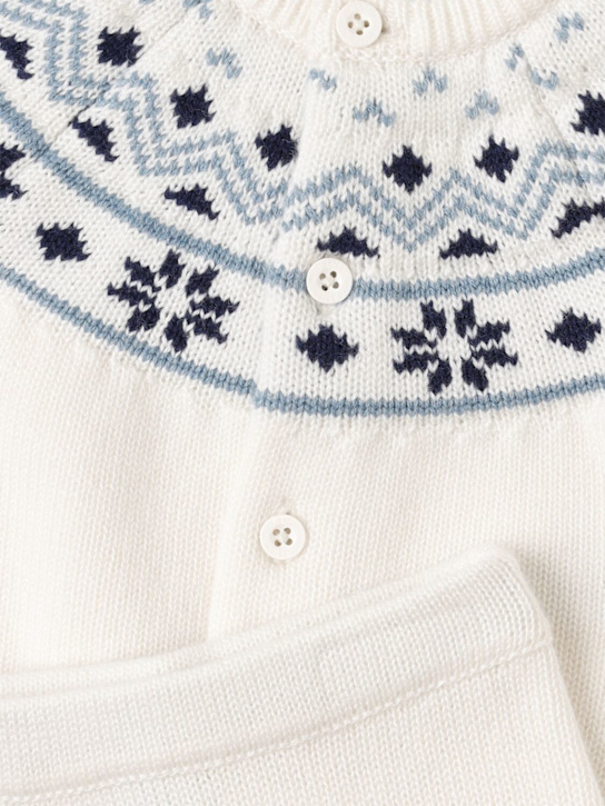 Petit Bateau: Tricot wool blend cardigan & pants