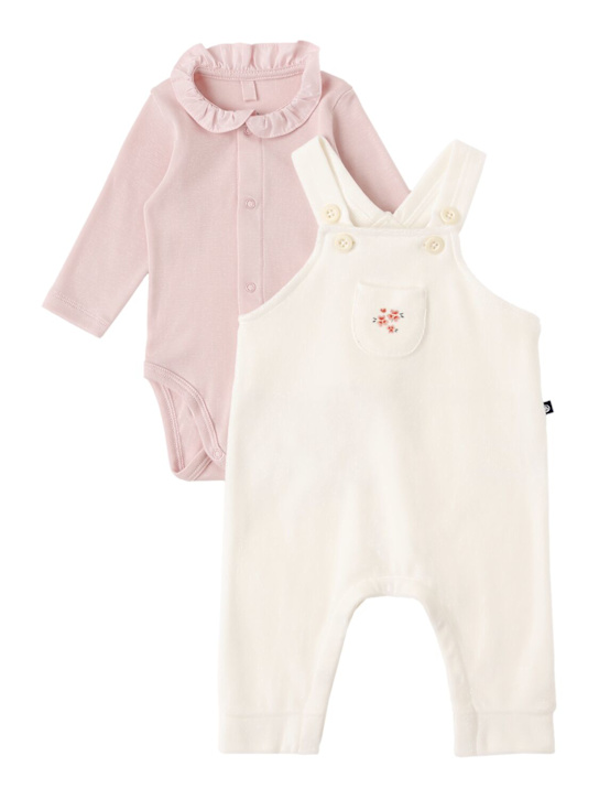 Petit Bateau - Cotton overalls & bodysuit