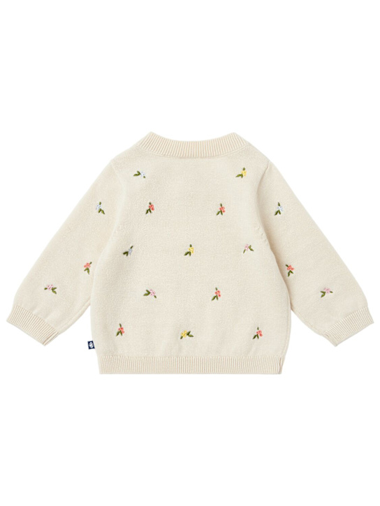Petit Bateau: Embroidered wool & cotton blend sweater