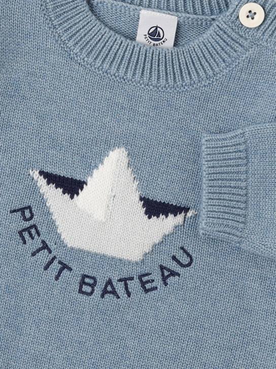 Petit Bateau - Boat wool & cotton knit sweater