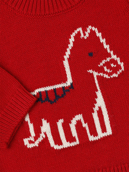 Petit Bateau: Jacquard knit wool blend sweater