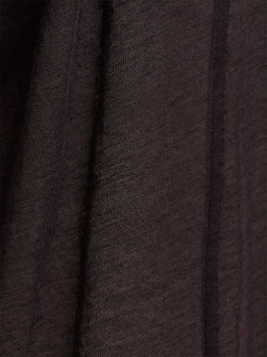 The Row: Top manches courtes en cachemire tricoté Lila
