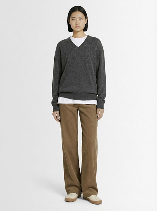 The Row - Pantalon large en coton velours côtelé Eglitta