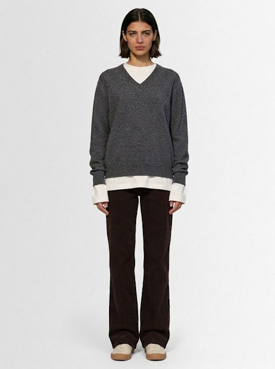 The Row: Pantalon ample en velours côtelé Eglitta