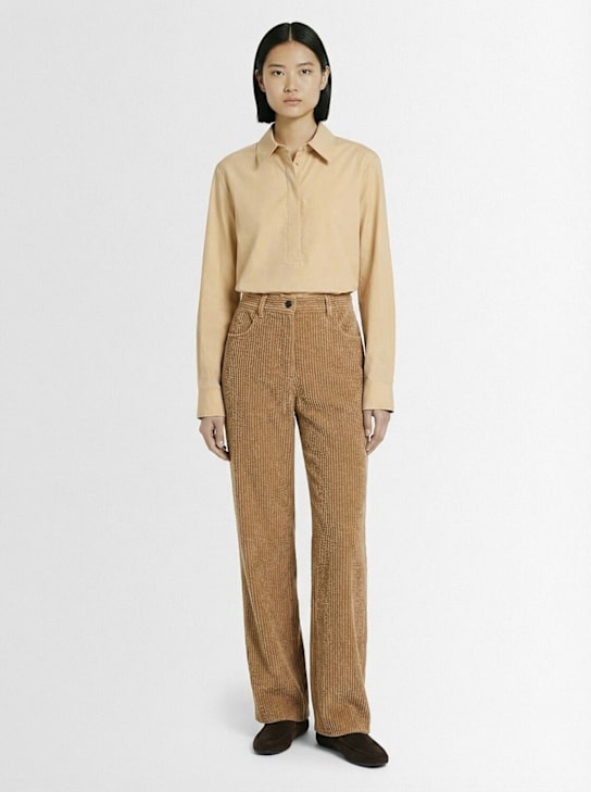 The Row: Pantalon ample en coton mélangé Clair