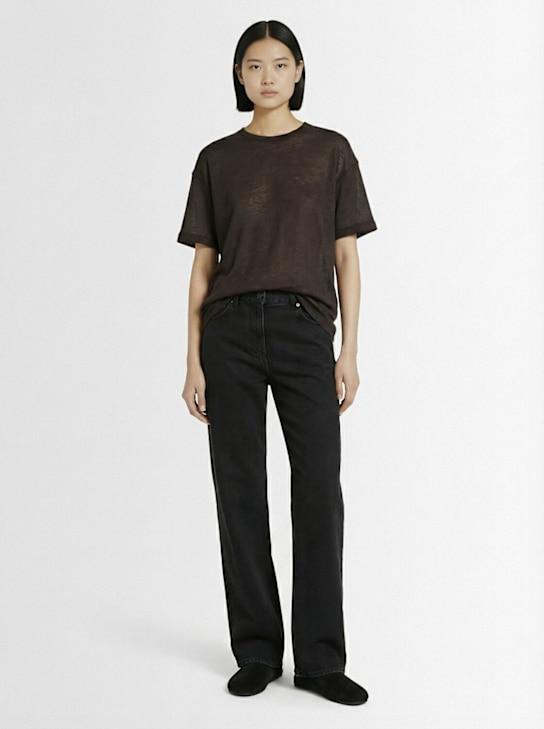 The Row - Jean taille haute en denim Clair