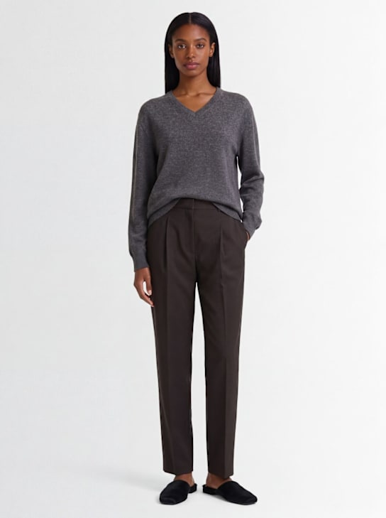 The Row: Ligeia Cashmere V-Neck Sweater