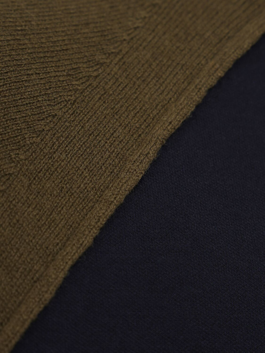 Sacai: Wool knit sweatshirt