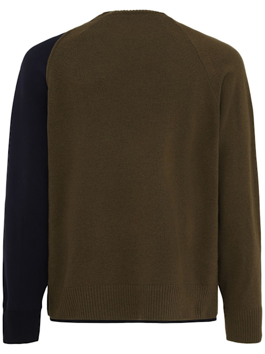 Sacai: Wool knit sweatshirt