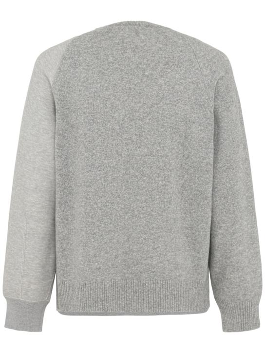 Sacai - Wool knit hoodie
