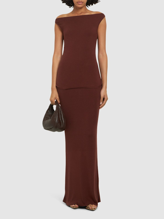 Aya Muse - LVR Exclusive - Robe longue en viscose de soie