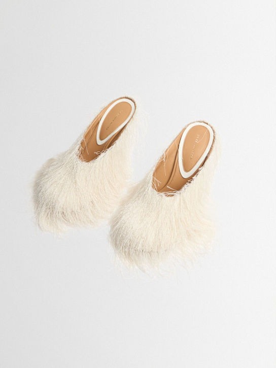 Dries Van Noten: Mules à franges 105 mm