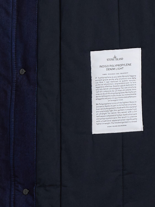 Stone Island: DENIM RESEARCH cotton blend jacket