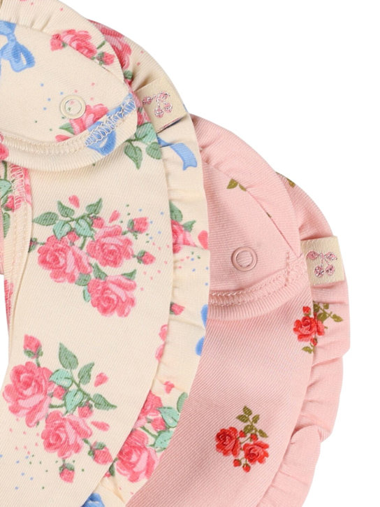 Konges Sløjd - Lot de 2 bavoirs imprimés en mélange de coton