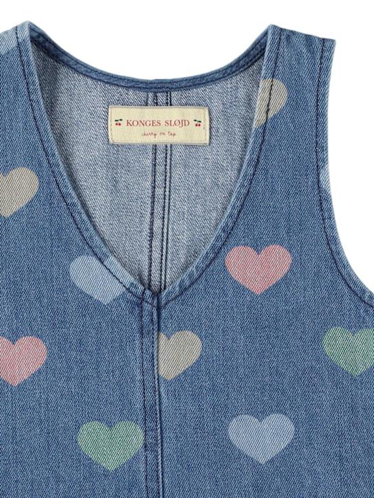 Konges Sløjd: Vestito in denim di cotone stampato