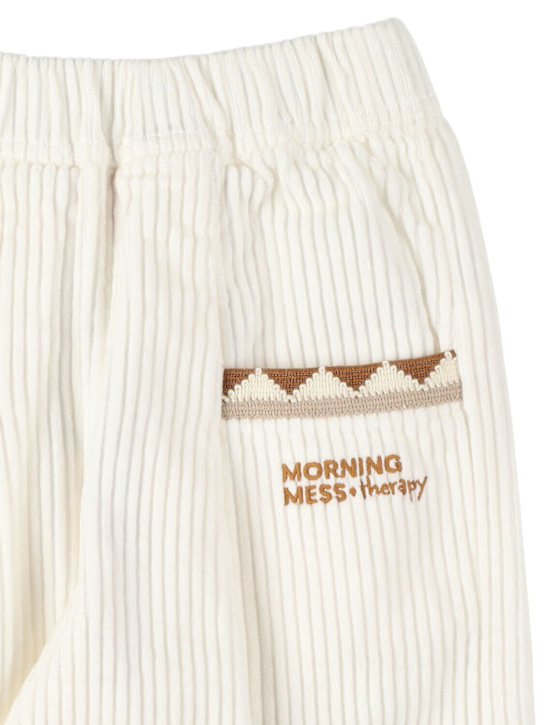 MORNING MESS THERAPY - Pantaloni in millerighe