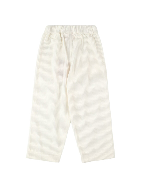 MORNING MESS THERAPY: Pantaloni in millerighe