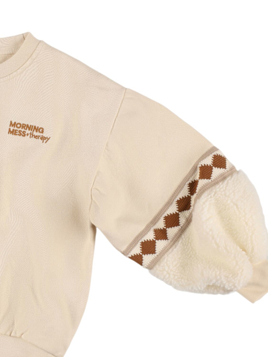 MORNING MESS THERAPY: Sweat-shirt en coton biologique