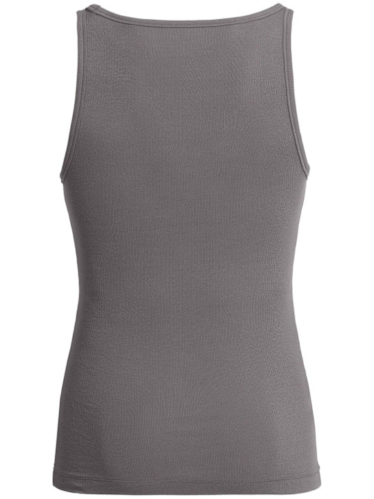 SKIMS: Set of 3 Ribbed Cotton Blend Tank Tops