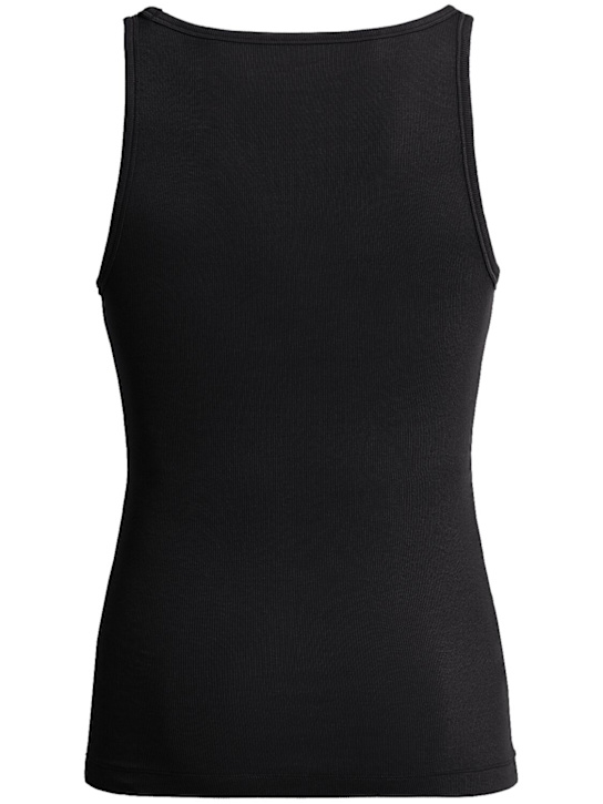 SKIMS - Set of 3 ribbed cotton blend tank tops