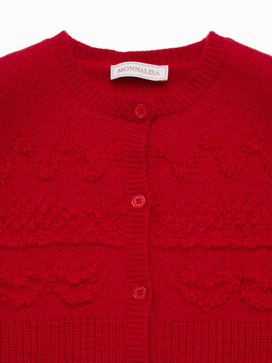 Monnalisa - Cardigan in maglia di misto poly