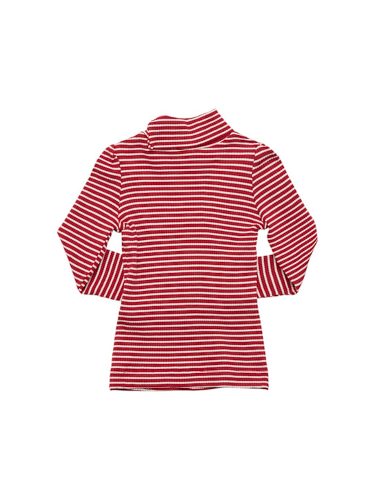Monnalisa: T-shirt en jersey rayé mélange viscose
