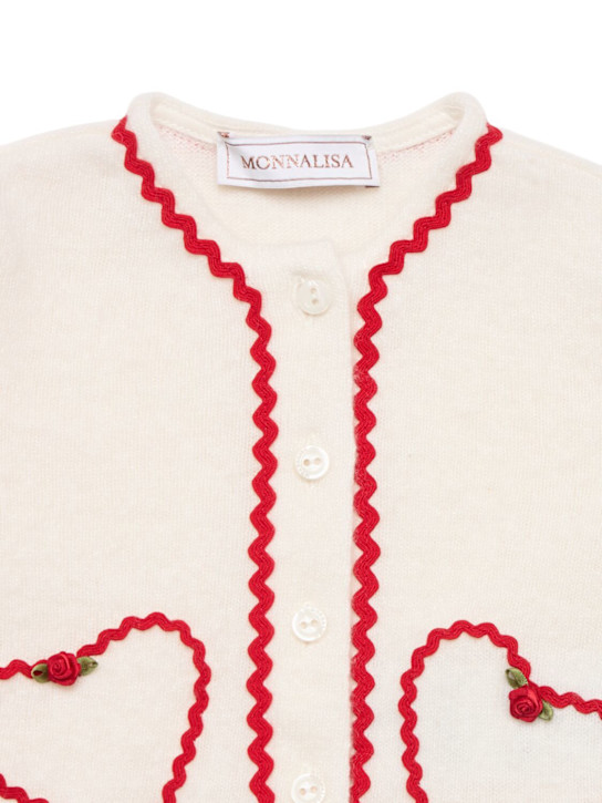 Monnalisa - Cardigan in maglia di misto lana