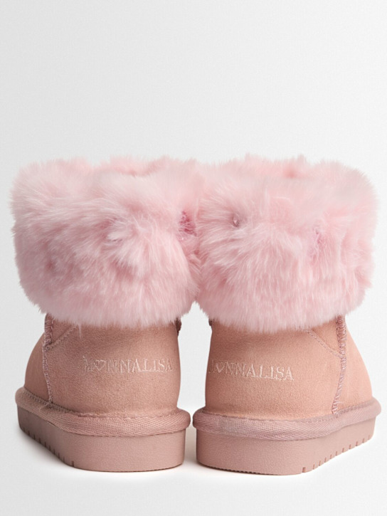 Monnalisa: Bottines à cheville en shearling