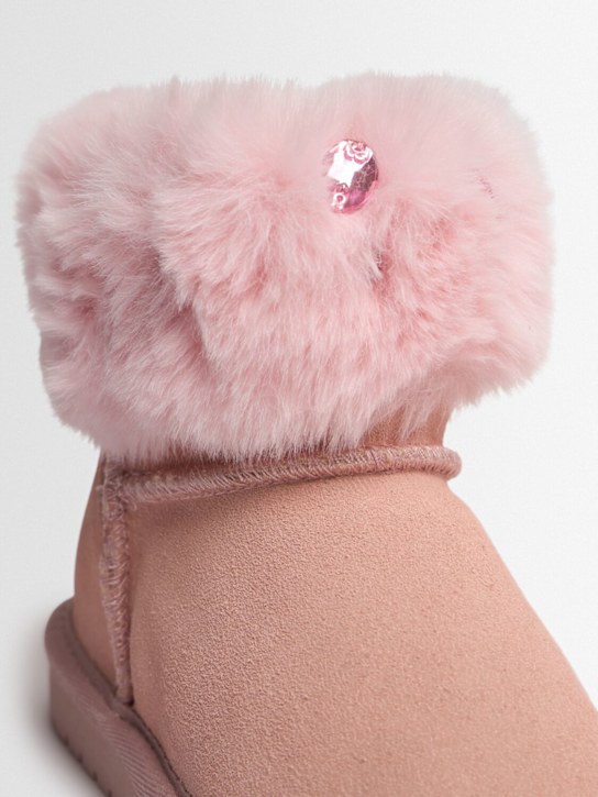 Monnalisa: Bottines à cheville en shearling