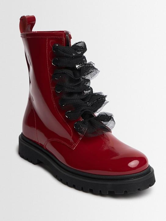 Monnalisa - Bottines en cuir verni
