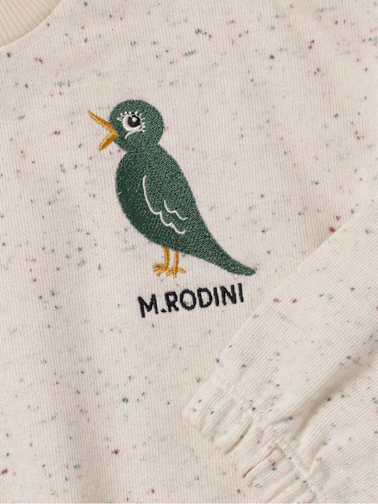Mini Rodini: Sweat-shirt en coton imprimé à col ras-du-cou