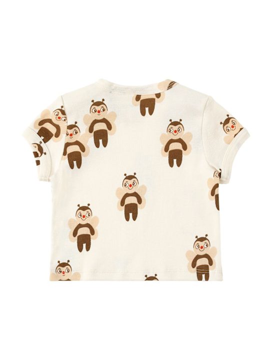 Mini Rodini: T-shirt en jersey de coton imprimé