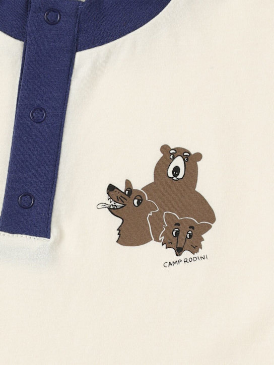 Mini Rodini - T-shirt en jersey de coton imprimé