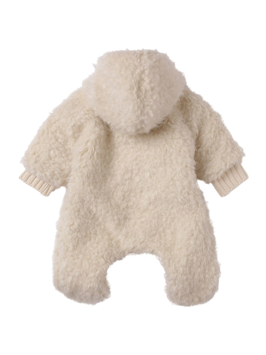 1 + IN THE FAMILY: Teddy romper with hood