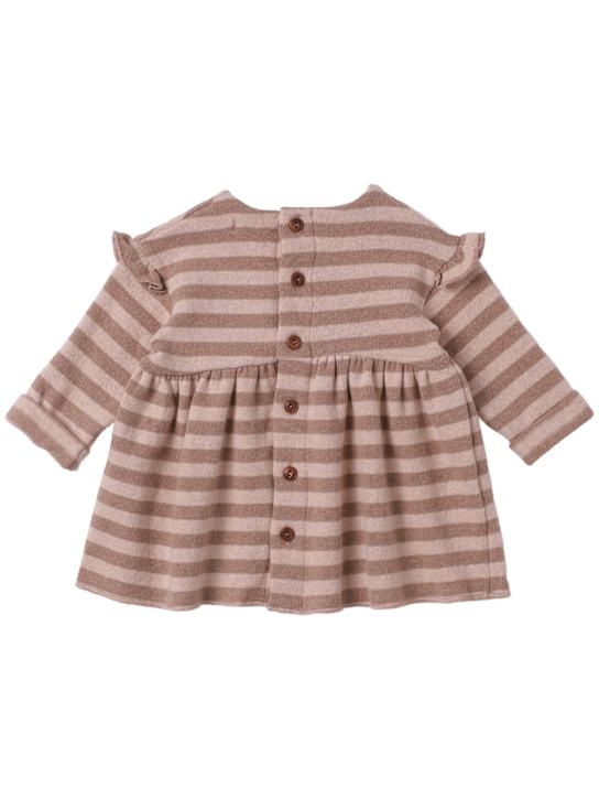 1 + IN THE FAMILY: Striped cotton blend dress