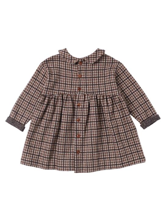 1 + IN THE FAMILY: Check Cotton Blend Dress