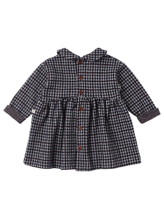 1 + IN THE FAMILY: Checked cotton blend dress
