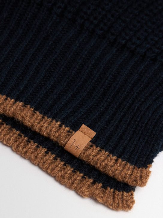 1 + IN THE FAMILY: Wool blend knit hat with pompom