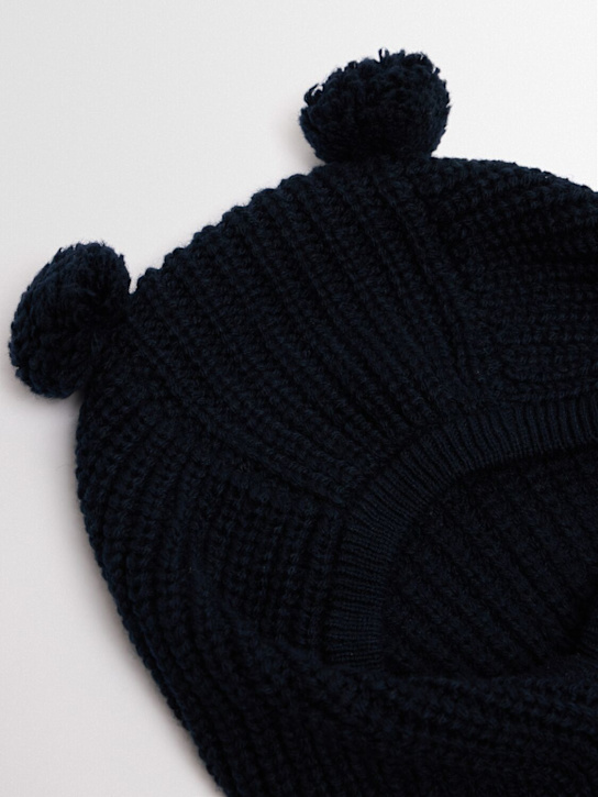 1 + IN THE FAMILY - Cappello in maglia di misto lana con pompom