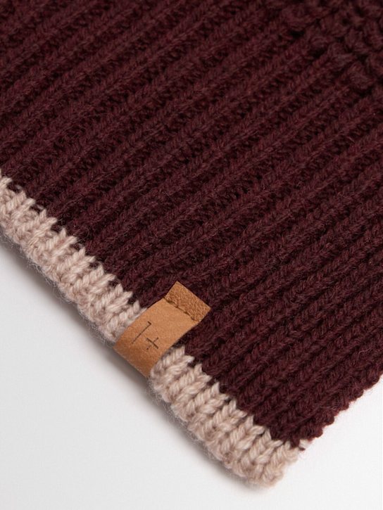 1 + IN THE FAMILY: Wool blend knit hat with pompom