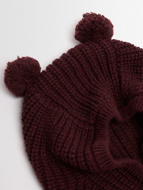 1 + IN THE FAMILY - Cappello in maglia di misto lana con pompom