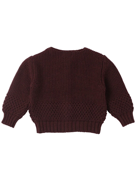1 + IN THE FAMILY: Cardigan in maglia di misto lana