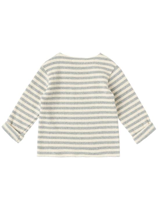1 + IN THE FAMILY: Striped cotton blend jersey t-shirt