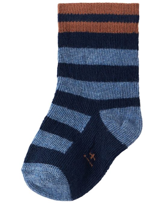 1 + IN THE FAMILY: Striped cotton blend socks