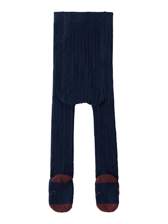 1 + IN THE FAMILY: Cotton blend knit tights