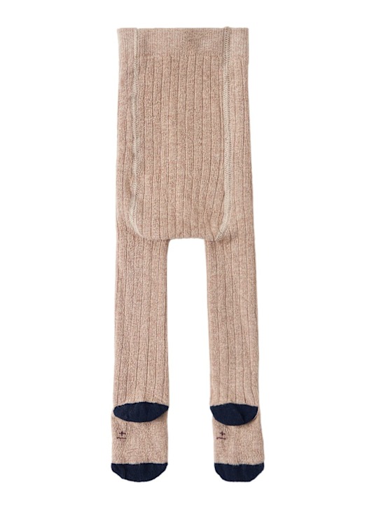 1 + IN THE FAMILY: Cotton blend knit tights