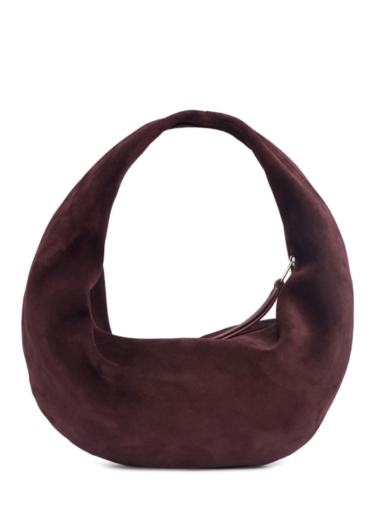 Khaite: Borsa hobo Medium Olivia in camoscio