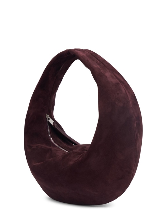 Khaite: Borsa hobo Medium Olivia in camoscio