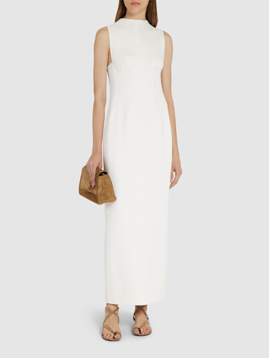 Khaite: Vestito midi Shoshanna in viscosa