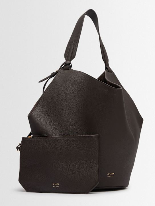 Khaite: Borsa media LVR Exclusive Lotus in camoscio